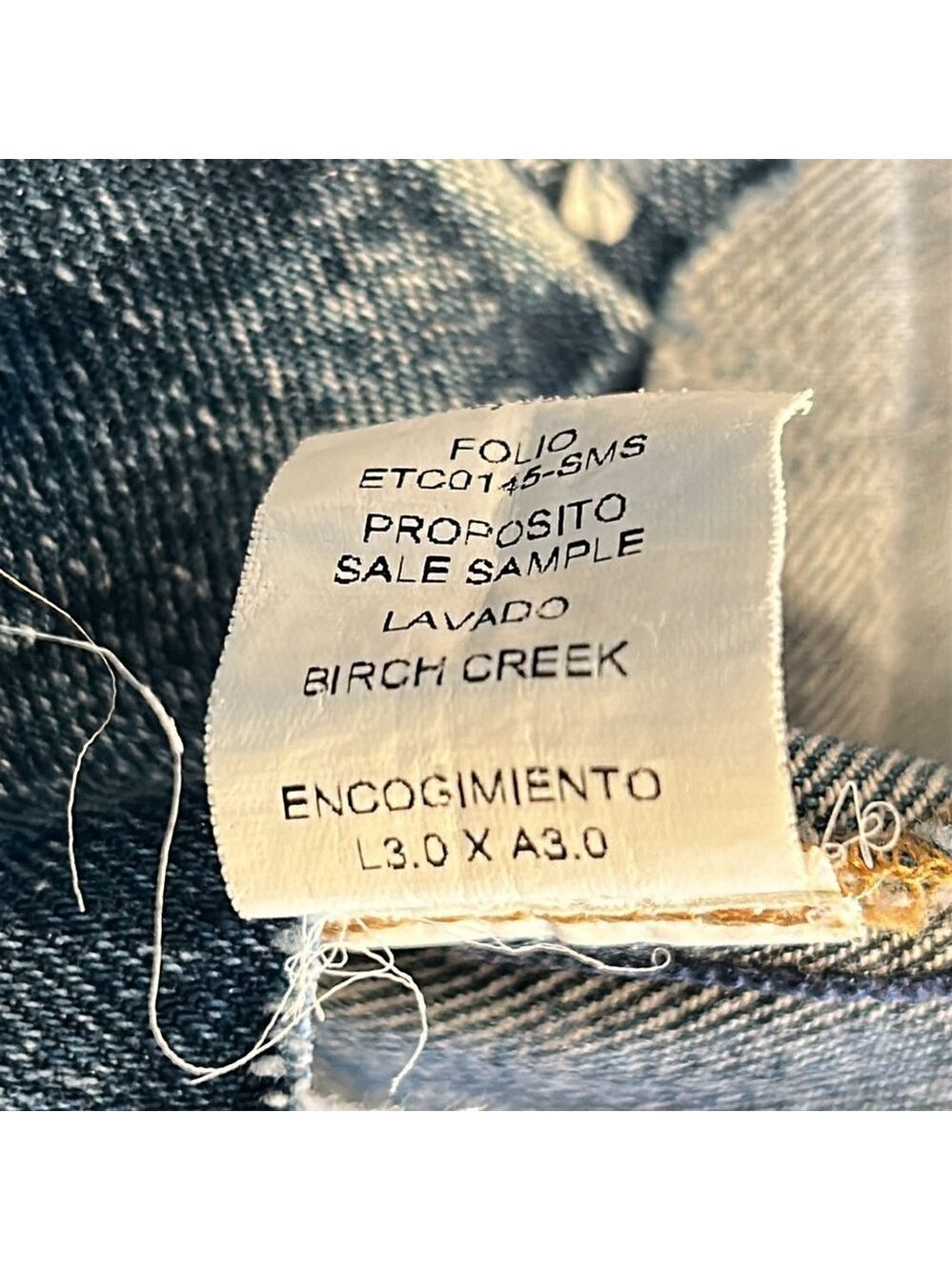 Etica Denim Snap Front 3/4 Sleeve Raw Hem Jordyn Trucker Jean Dress Size S NWT - Picture 13 of 13